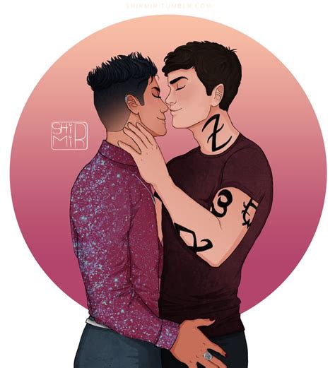 Drawn By Shirmir Alexander Alec Lightwood Malec Magnus Bane