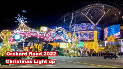 Orchard Road Singapore Christmas Lights Night Walk Youtube