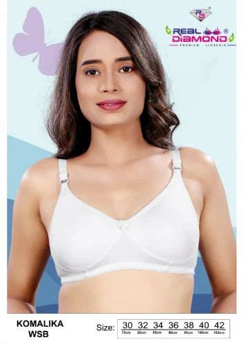 Non Padded Cotton Blend Komalika Wsb Mold B Cup Bra Plain At Rs B Cup