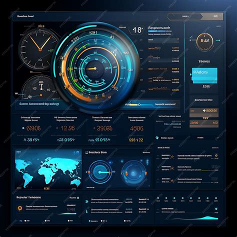 Premium Photo | Web Dashboard Trade Execution Speed Dashboard With Real