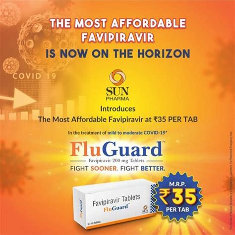 FluGuard Favipiravir Tablets Price From Rs 350 Unit Onwards