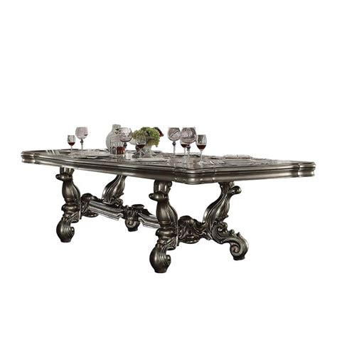 Versailles Antique Platinum Finish Dining Set