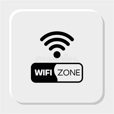 Wi Fi Zone Icon Connection Symbol Vector Stock Illustration