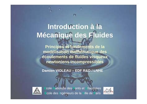 PDF Introduction à la Mécanique des Fluides DOKUMEN TIPS