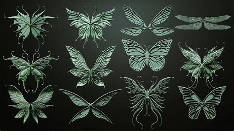 12 Fairy Wings Sculpts Flippednormals