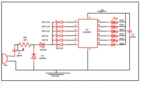 Circuit Diagram For Music Rhythm Led