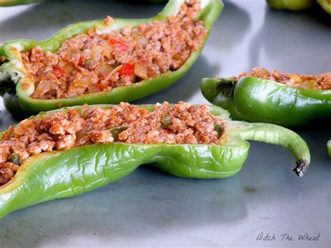 Paleo Stuffed Hot Peppers Recipe