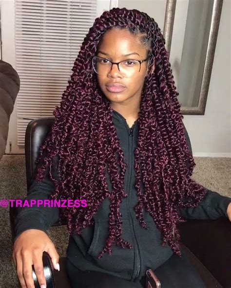 Houston Braider ️ On Instagram “small Passion Twist 🍒🍒🍒🍒🍒” Twist Braid