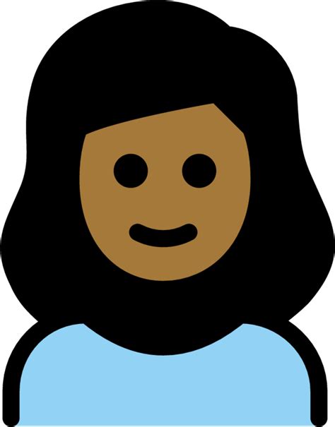 Girl Medium Dark Skin Tone Emoji Download For Free Iconduck