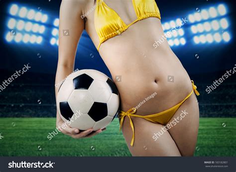 Girl Soccer Ball Bikini Images Stock Photos Vectors Shutterstock