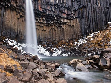 Svartifoss Cascada Islandia DEBE VERSE