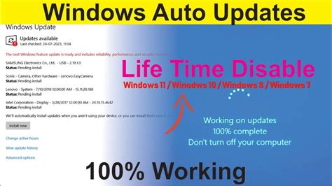 How To Disable Windows 10 Windows 11 Updates Permanently Turn Off