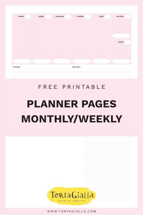 Free Printable Planner Sheets