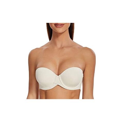 MELENECA Donna Push Up Reggiseno Senza Spalline Invisibile Con Ferretto