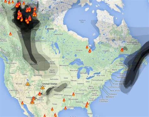 Map Of Canada Fires Today Maps Of The World | Images and Photos finder