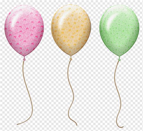 Balloons Pastel Colorful Celebrate Birthday Party Floating