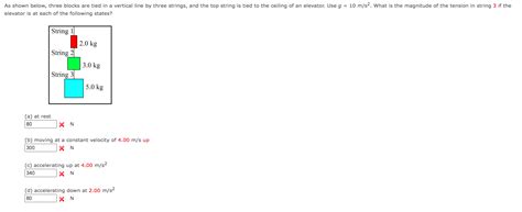 Solved Elevator Is At Each Of The Following States A At Chegg