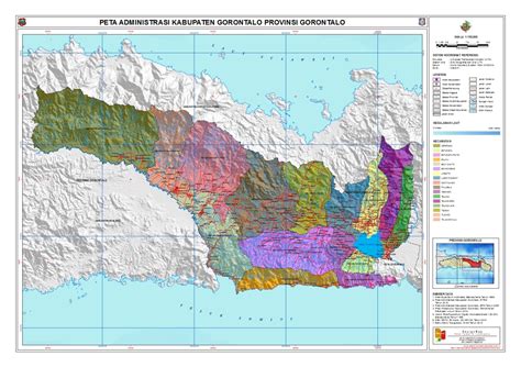 Administrasi Kabupaten Gorontalo Peta Tematik Indonesia