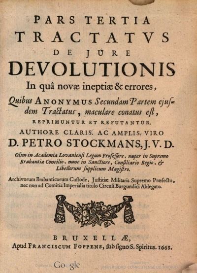 Pars Tertia Tractatus De Jure Devolutionis In Qu Novae Ineptiae