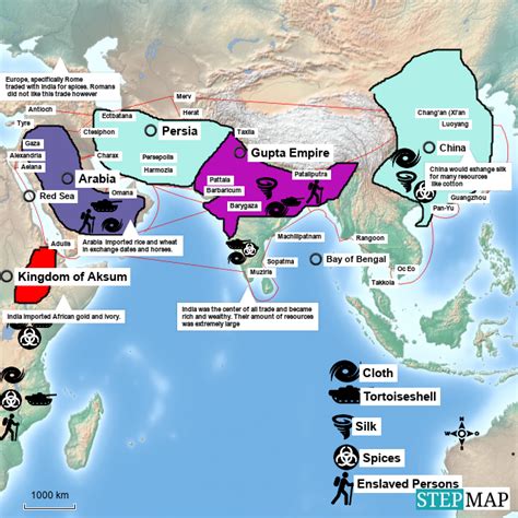 StepMap Indian Ocean Trade Route Landkarte für Germany