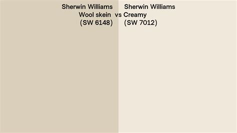 Sherwin Williams Wool Skein Vs Creamy Side By Side Comparison