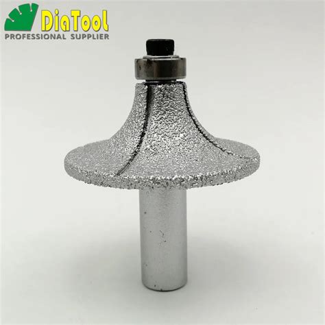 DIATOOL No 11 R18MM Vacuum Brazed Diamond Router Bits With Radius 18mm