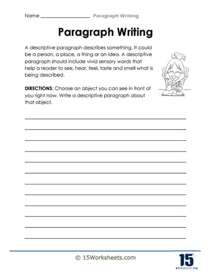 Paragraph Writing Worksheets 15