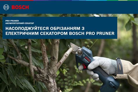 ≡ Секатор Bosch Pro Pruner акумуляторний (06019K1021) – купити в Києві ...