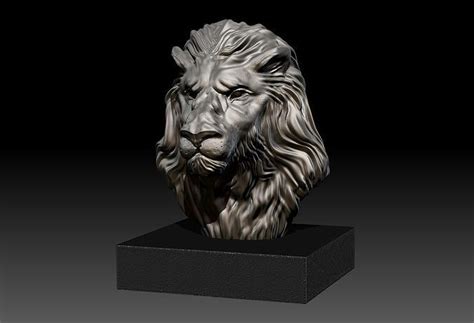 Lion Head 3D Model 3D Printable CGTrader