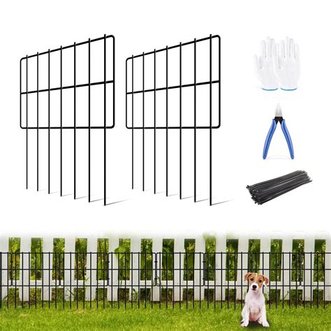 Snapklik.com : 19 Pack Garden Animal Barrier Fence, 165inch Spike Spacing No Dig Fence, Reusable ...