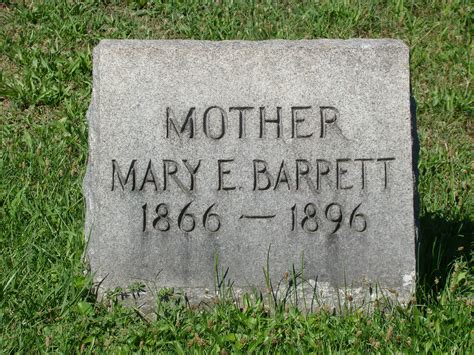 Mary E Mollie” Cherry Barrett 1866 1896 Mémorial Find A Grave