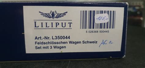 Liliput Ac Feldschl Sschen Wagenset Teilig L Ovp Kaufen Auf