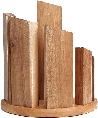 Amazon Boker 030400 Wood Magnetic Knife Block Black Home Kitchen