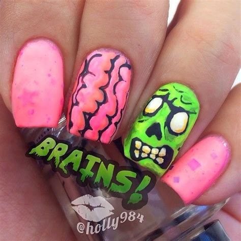 Zombie Nails - supergirlbeauty | Cute halloween nails, Zombie nails ...