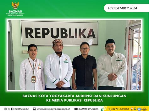 baznas kota yogyakarta kunjungan silaturrahmi  kantor republika