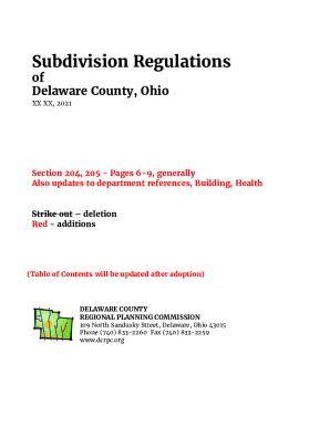 Fillable Online Dcrpc Subdivision Regulations Fax Email Print Pdffiller