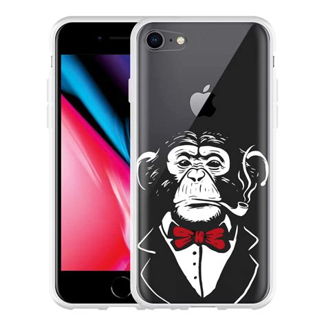 Cazy Hoesje Geschikt Voor IPhone 8 Smoking Chimp Kopen