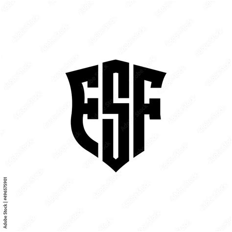 Fsf Letter Logo Design With White Background In Illustrator Vector