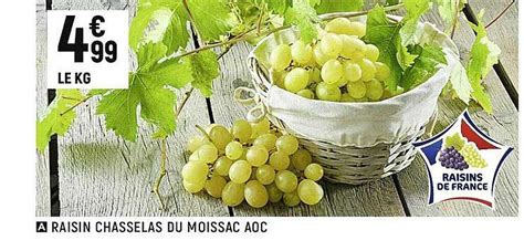 Promo Raisin Chasselas Du Moissac Aoc Chez Spar Icatalogue Fr