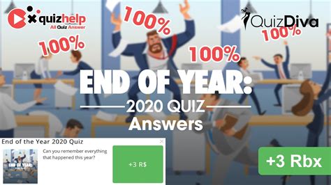 End Of Year Quiz Answers Earn Rbx Quiz Diva Youtube