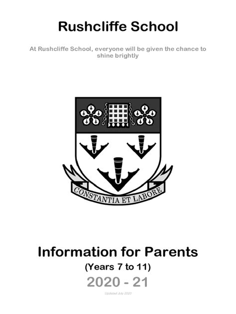 Fillable Online Rushcliffe Notts Sch Will Be Given Rushcliffe The