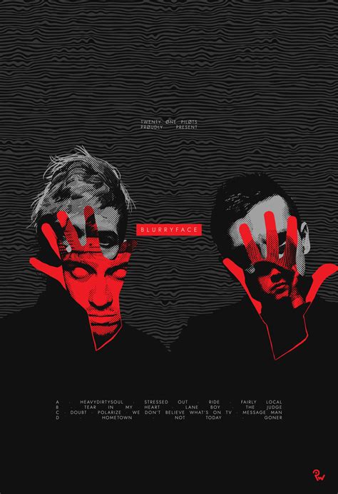 Blurryface Twenty One Pilots Poster By Oneeyedesign