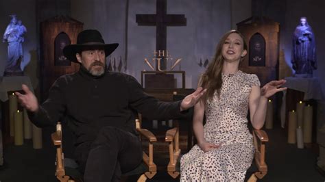 The Nun Interview Taissa Farmiga And Demián Bichir Youtube