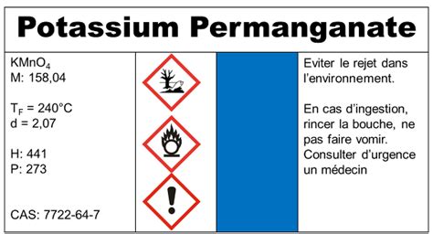 Mise à jour 61 imagen formule chimique du permanganate de potassium