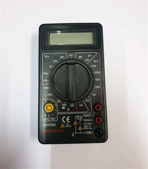 Mastech M Digital Multimeter Digit Model Name Number L At