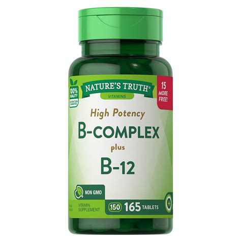 Nature S Truth B Complex Plus B Tablets Shop Vitamins A Z At H E B