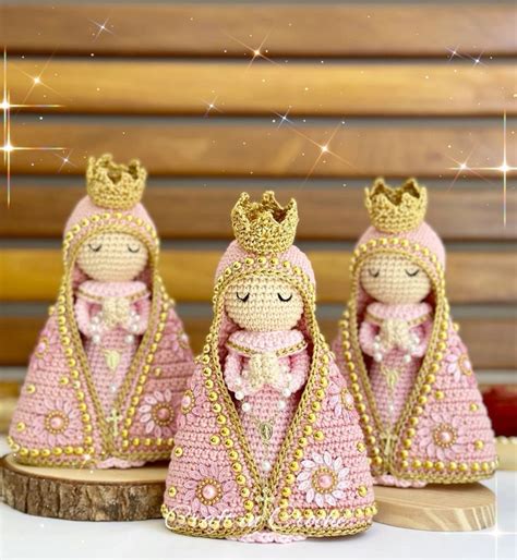 Craft In Crochê On Instagram 💗 Triozinho De Nossa Senhoras 💗 Lindas E Delicadas Nessas