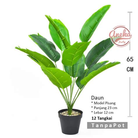 Jual Daun Pisang Artificial Daun Pisang Plastik Dekorasi Tanaman