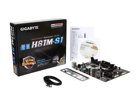 GIGABYTE GA-H81M-S1 (rev. 2.1) LGA 1150 Micro ATX Intel Motherboard ...