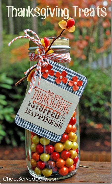 Thanksgiving Treats Jar A Quick And Easy Hostess Or Teacher Gift